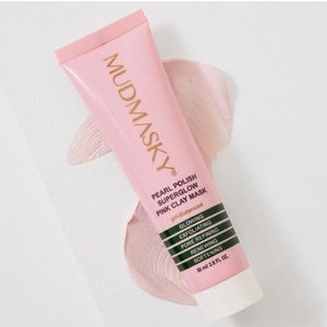 Mudmasky Pearl Polish Superglow Pink Clay Mask